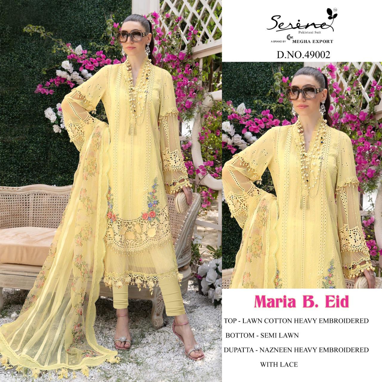 Serene Maria B Eid Fancy Ethnic Wear Lawn Cotton Pakistani Salwar Suits Collection